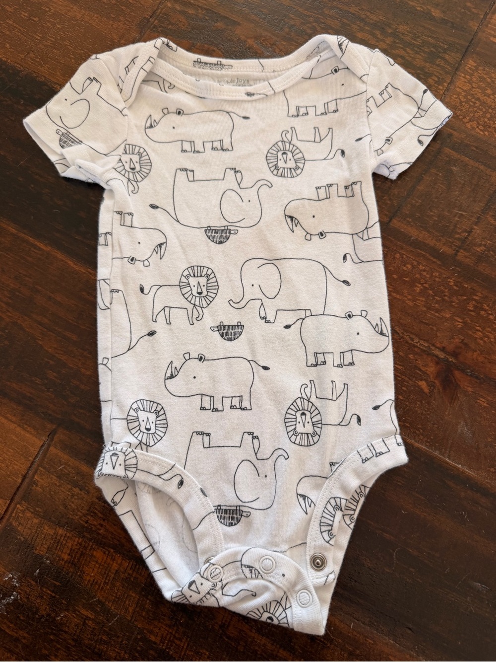 👚CLOSET CLEAN OUT SALE👖Animal Print Baby Bodysuit 3-6M